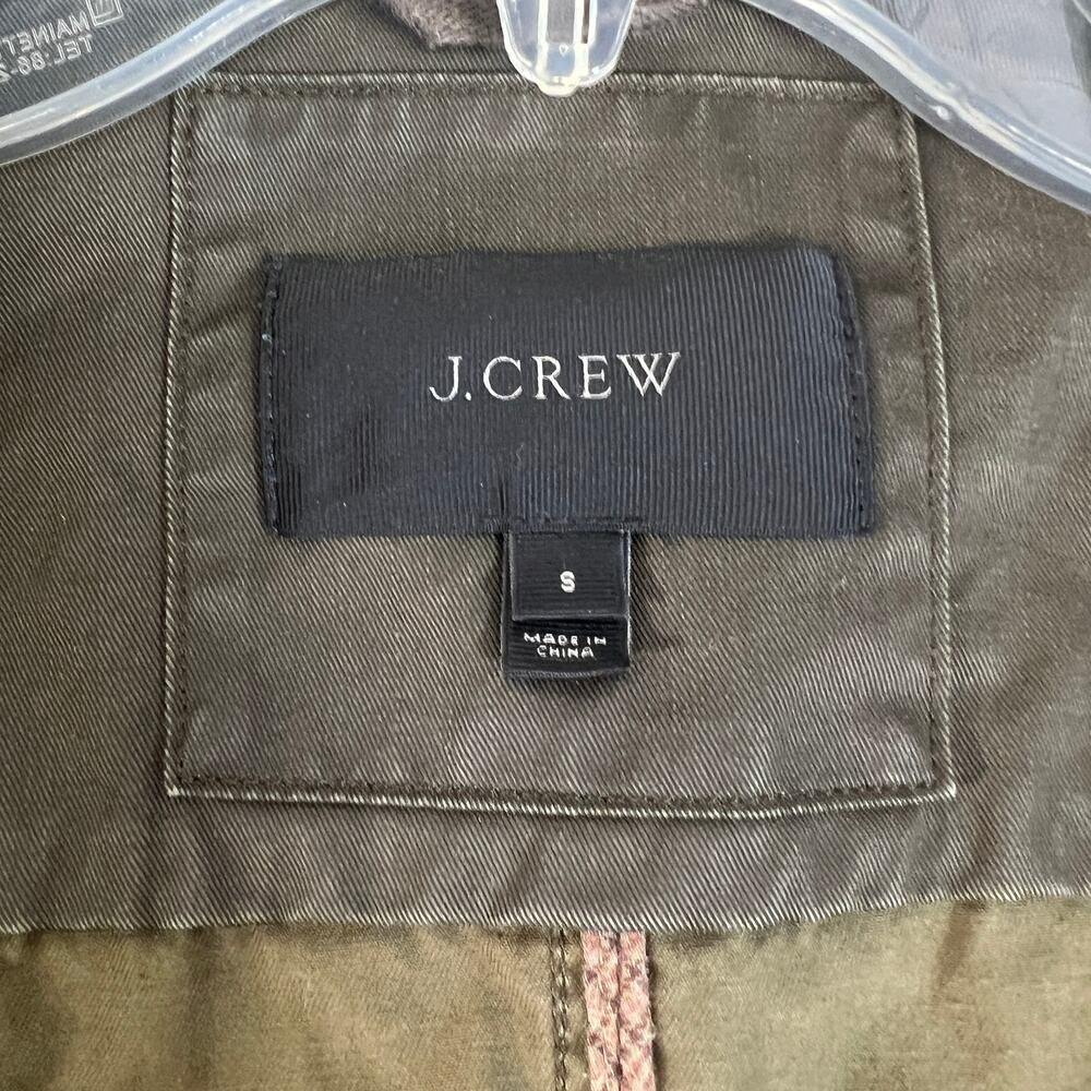 J Crew‎ Military Olive Green Button Gold Button Jacket Size S - Picture 3 of 16
